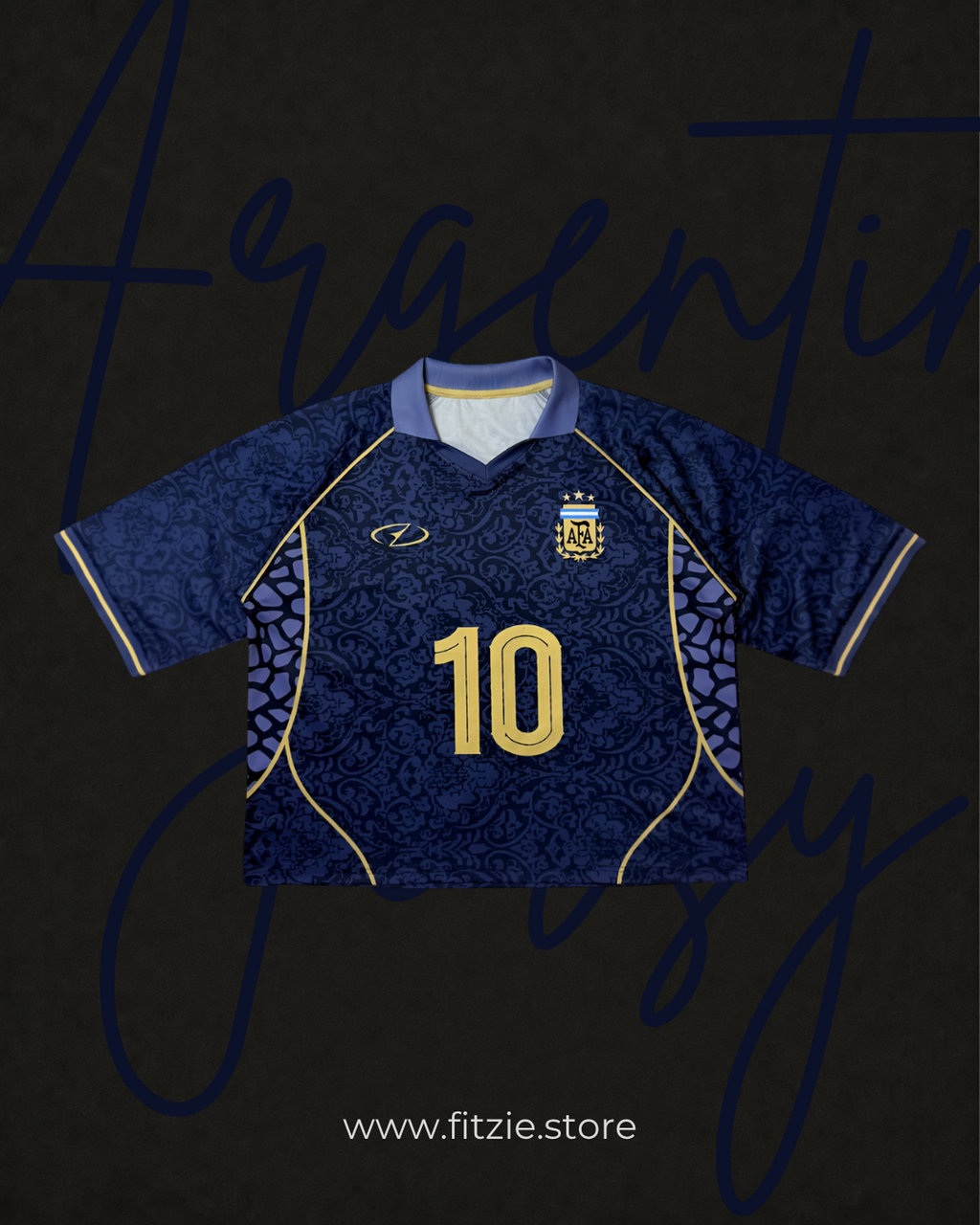 Argentina Jersy Away- Boxy Fitted